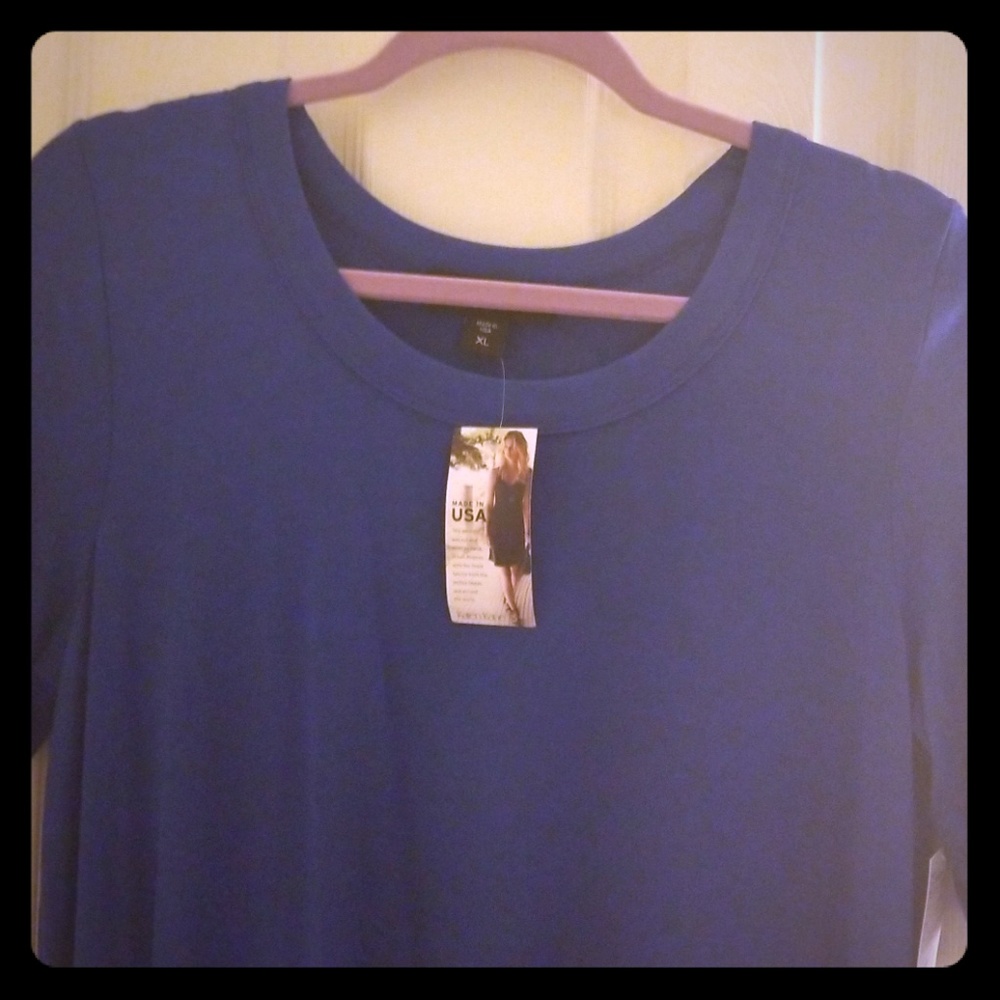Karen Kane XL beautiful blue tunic. Long, soft and